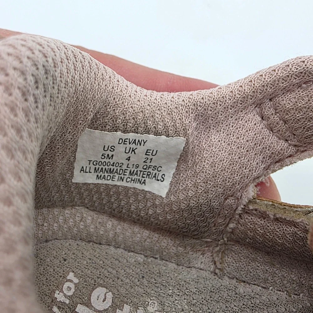 Stride Rite 360 Devany Rose Gold Metallic Glitter Sandals‎ Kids Size 5M TG000402
